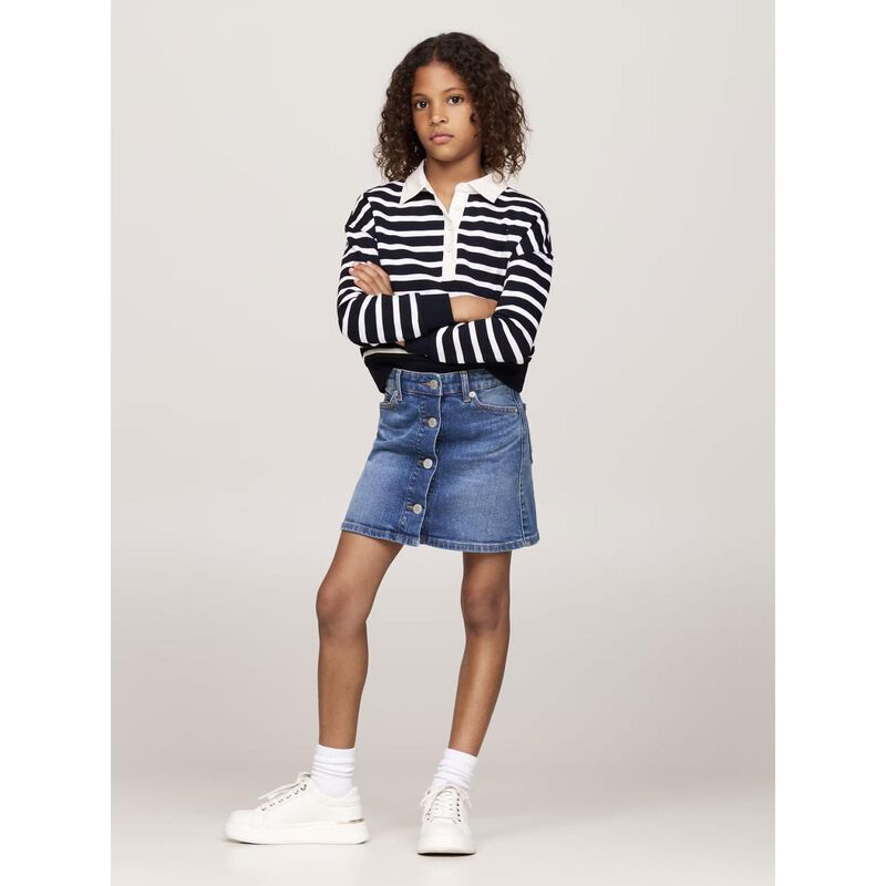 Tommy Hilfiger Button Through Denim Skirt 6-7Y image number 1
